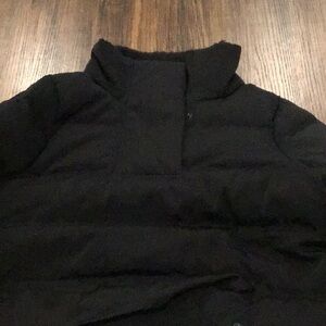 Black Half Zip Puffer